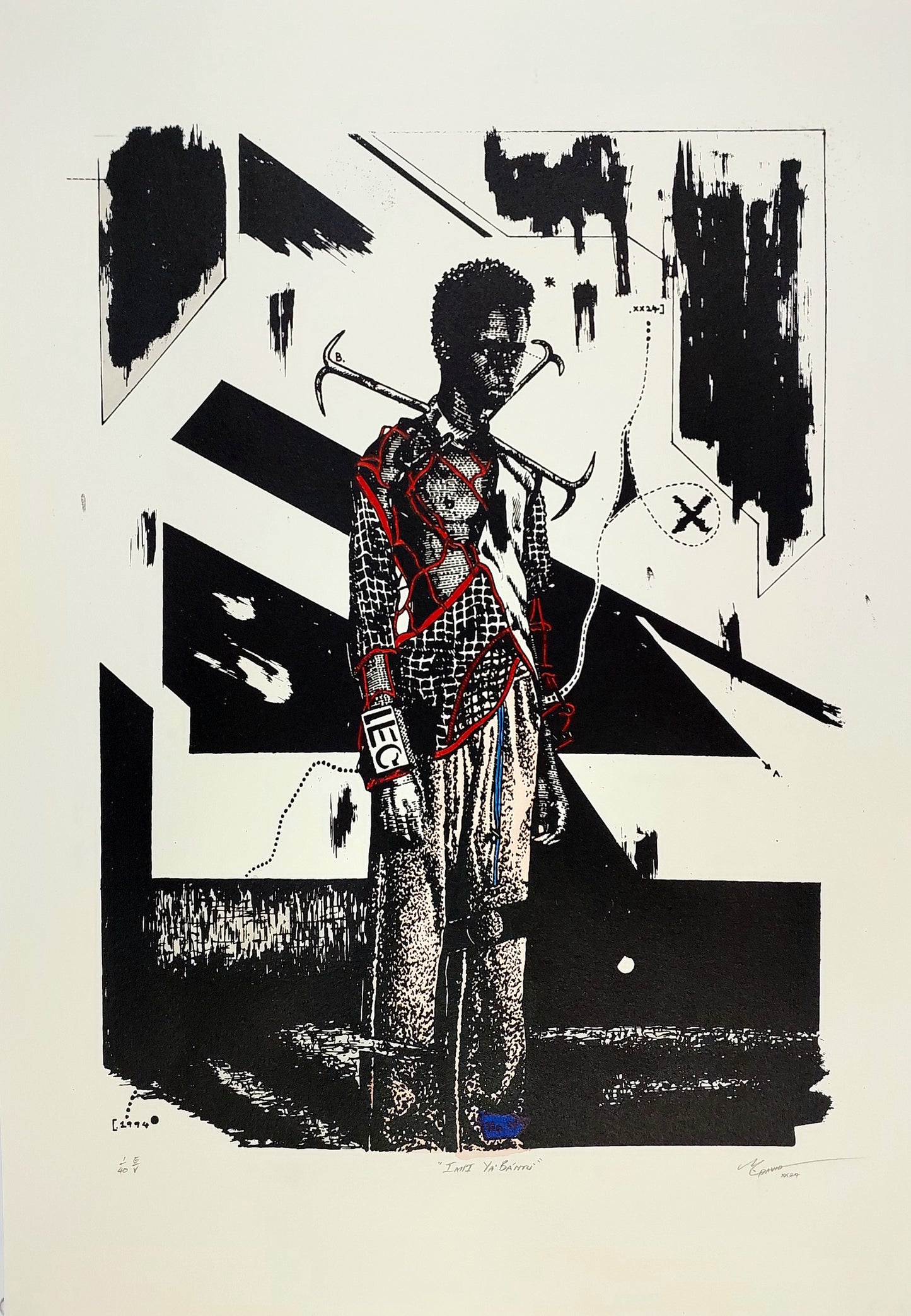 "Impi Ya'Ba'Ntu by David Madlabane from the At the Threshold Portfolio