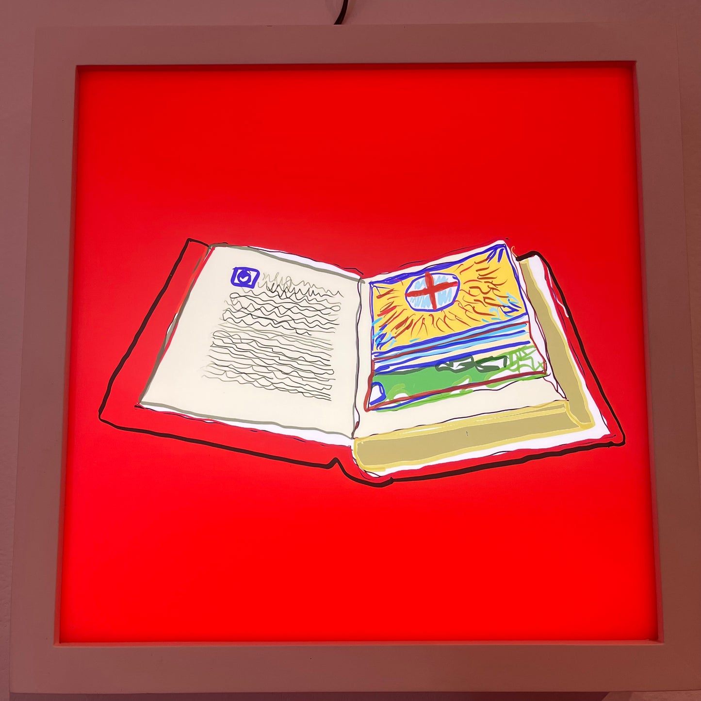 "Red Book" Light Box by Mercedes Gertz