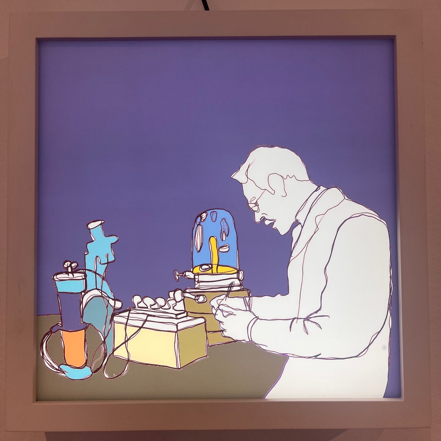 "Word Association Experiment" by Mercedes Gertz Digital Drawing Light Box