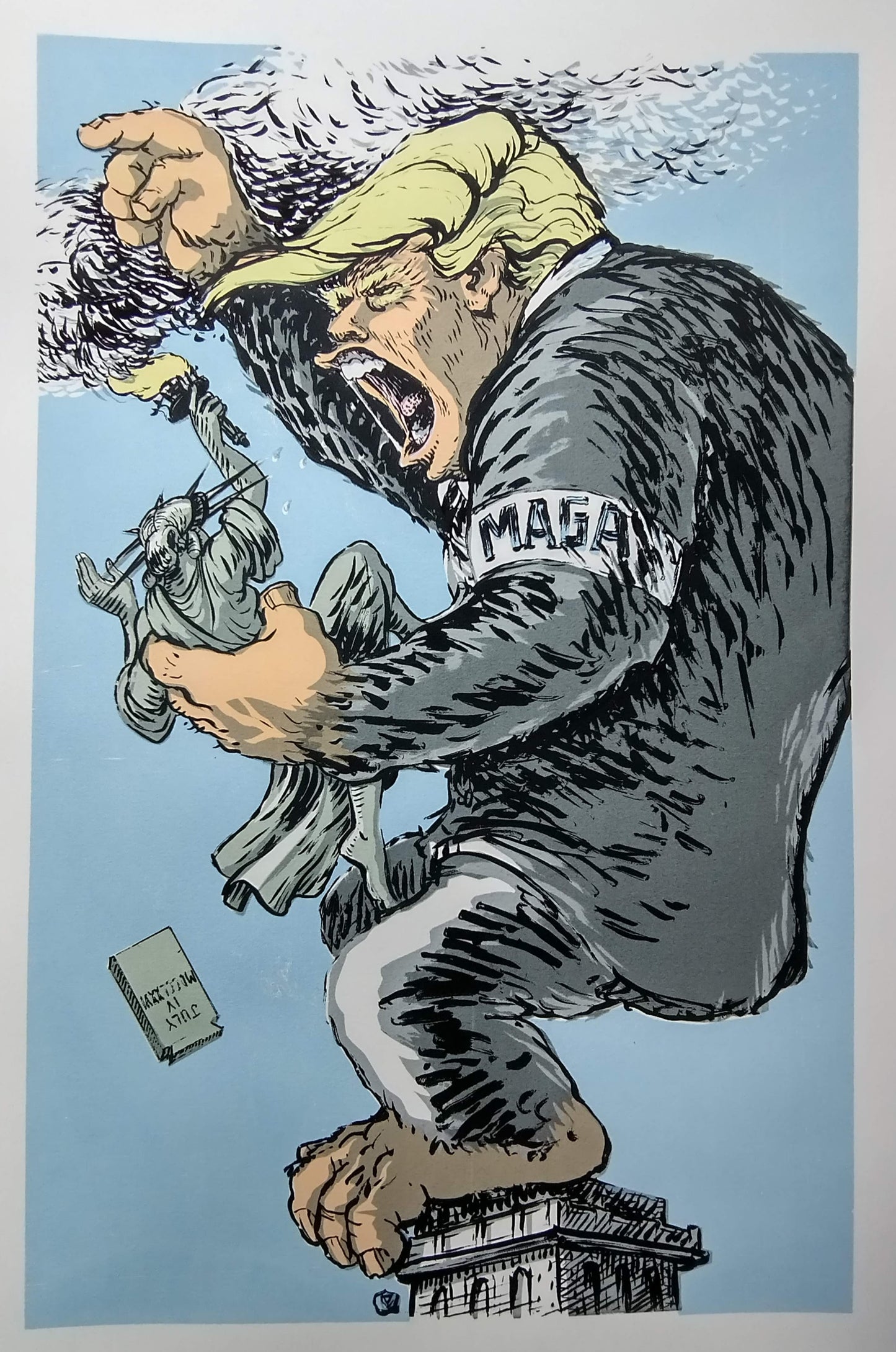 "Democracy in Danger" by Rebecca Marsh McCannell from the At the Threshold Portfolio