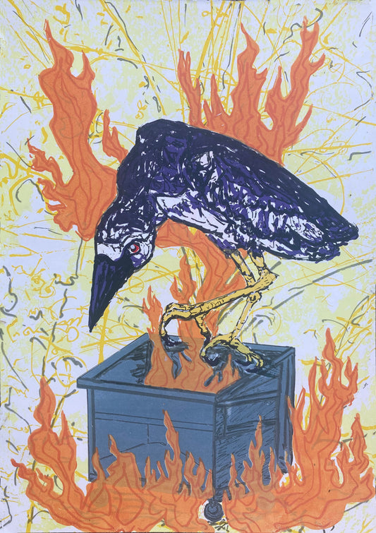 "Dumpster Fire" by Katherine Sheehan from the At the Threshold Portfolio