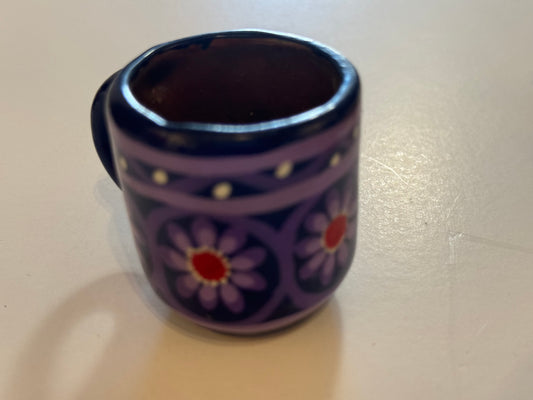 Clay purple cup