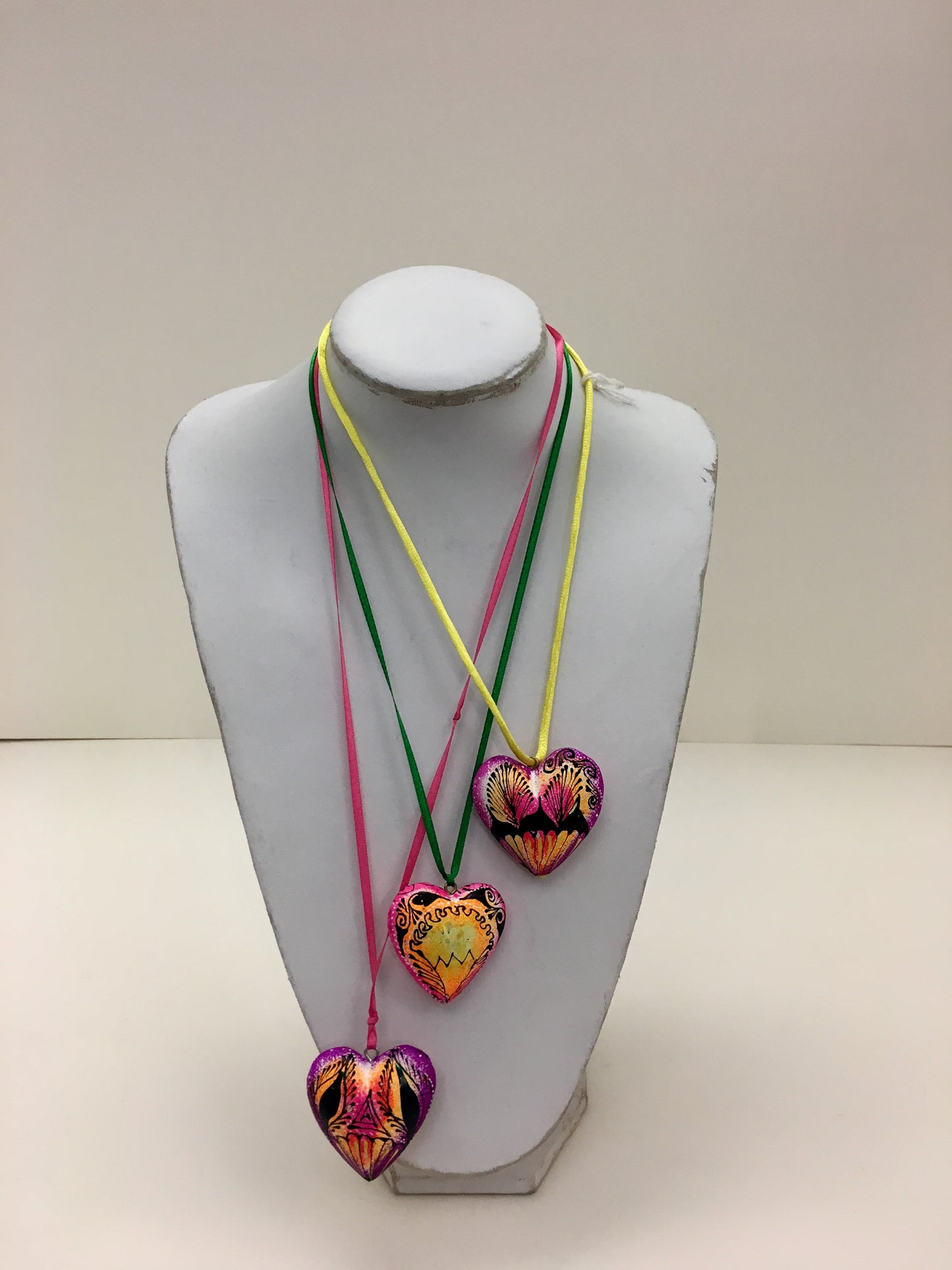 Hand-painted Heart Pendant