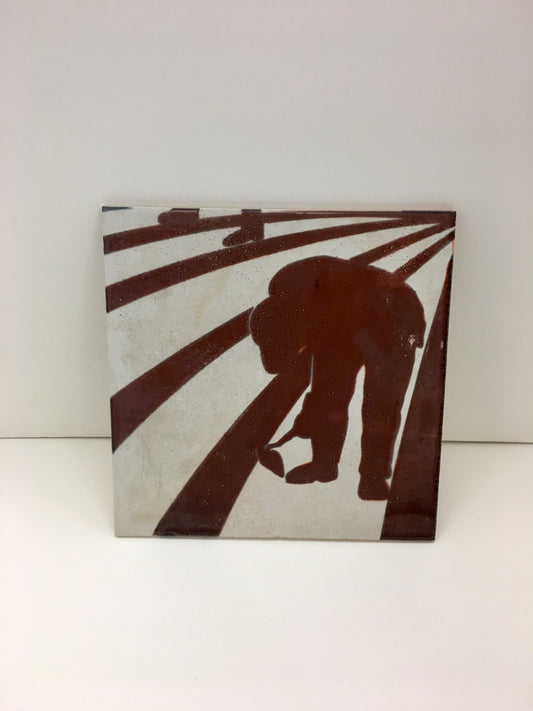 Tilling the Land Ceramic Tile 2