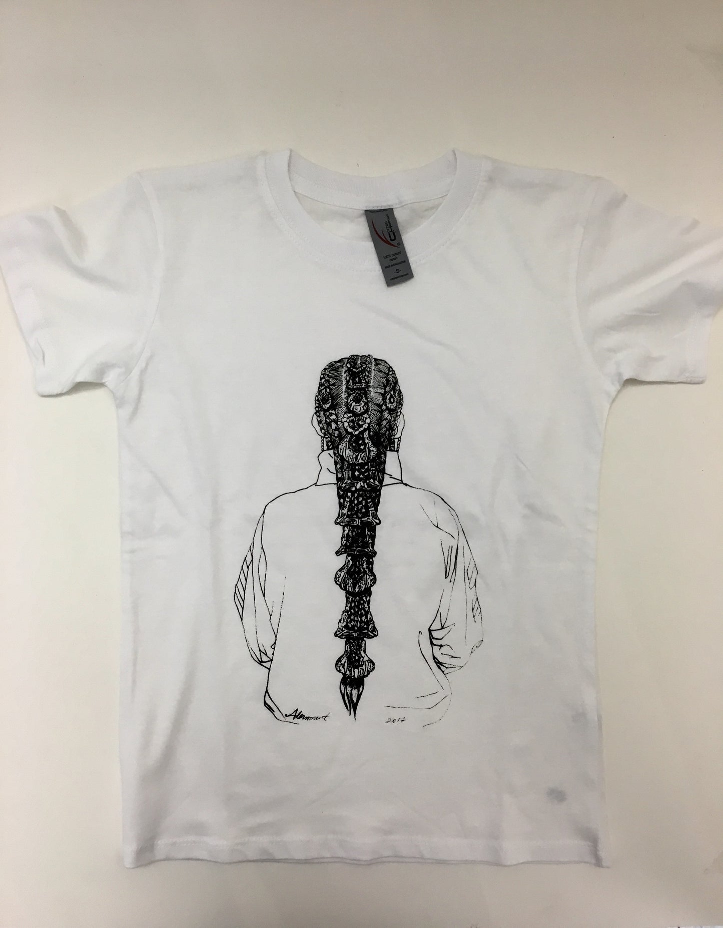 "Adorned Hair," Youth T-shirt - Tanya Melendez