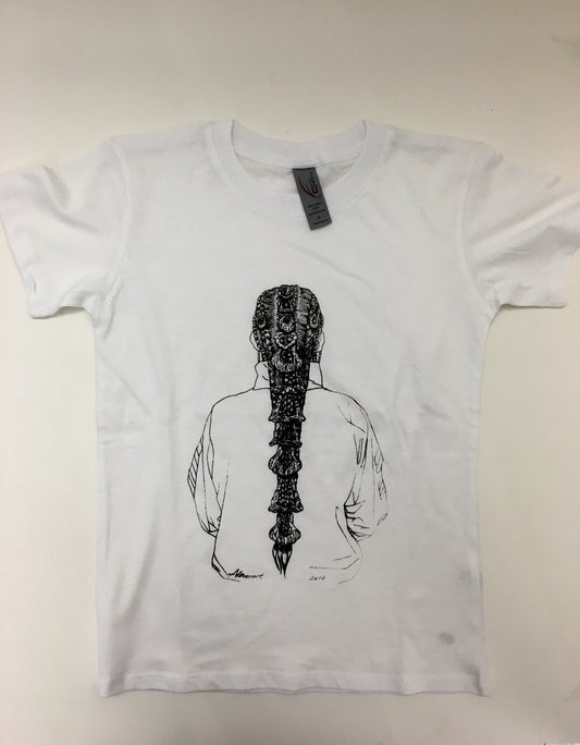 "Adorned Hair," Youth T-shirt - Tanya Melendez