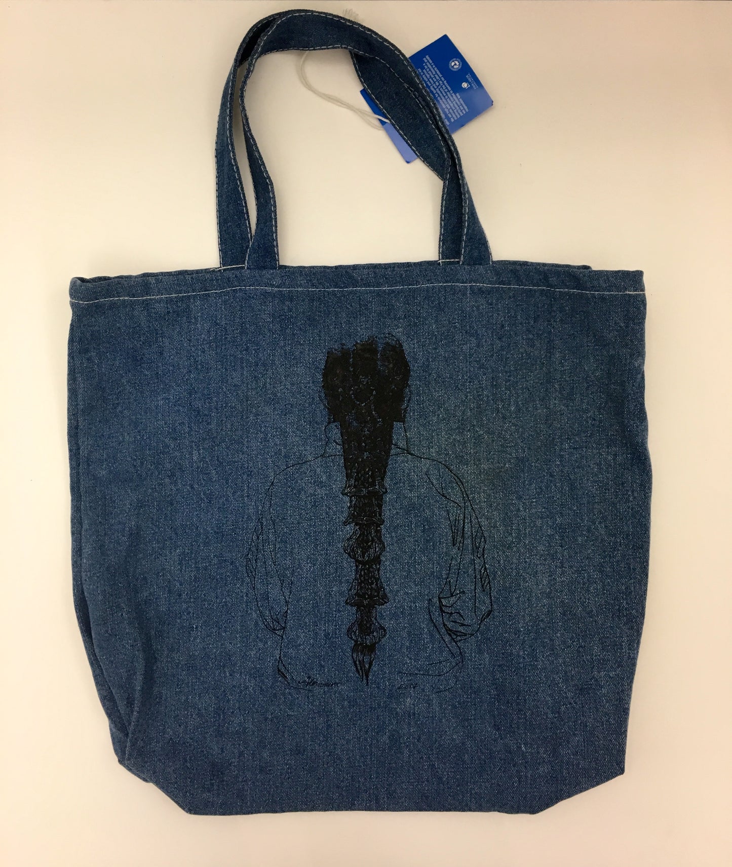 "Adorned Hair + Double Hoop Earring" Tote Bag - Tanya Melendez