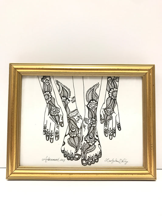 "Adornment: Feet and Hands" Framed Print - Tanya Melendez