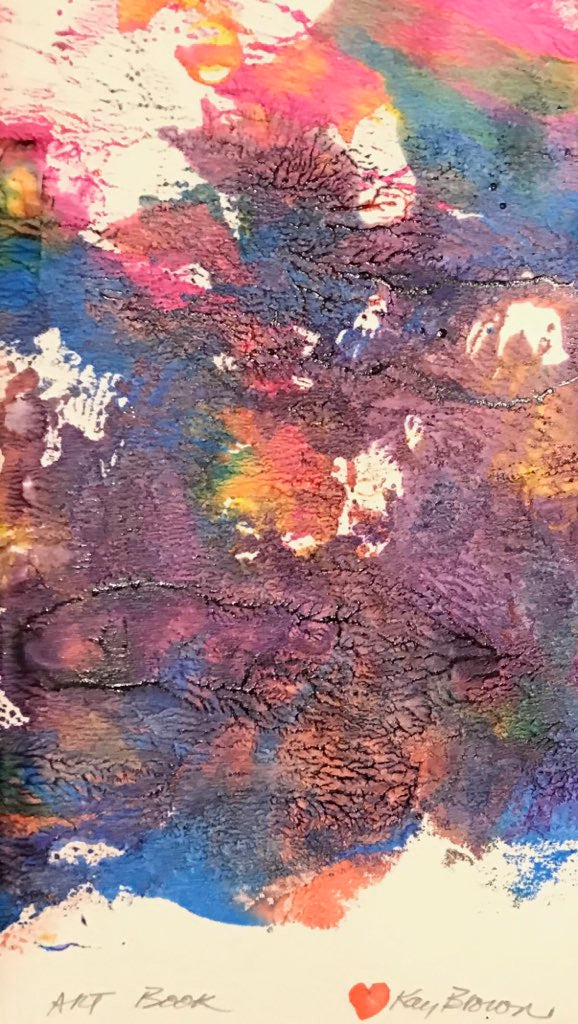 One-of-a-kind Monoprint Artbooks by Kaybrown