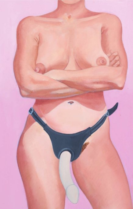 Pink, Hands on Hips, Dildo