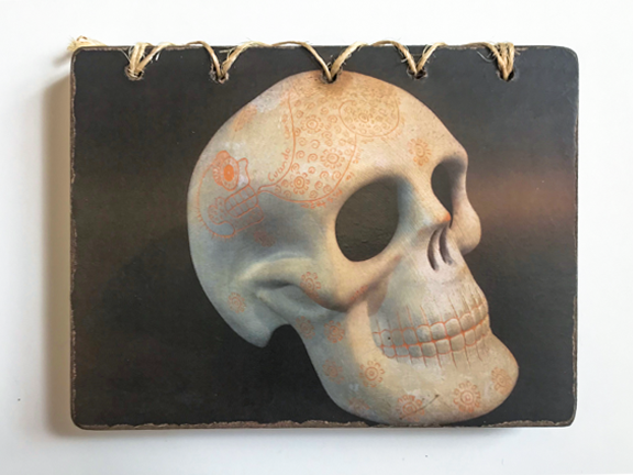 Hand Bound Skull Notepad/Sketchbook