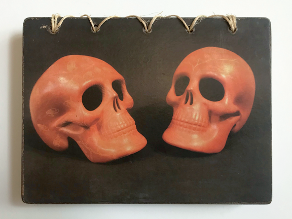 Hand Bound Skull Notepad/Sketchbook