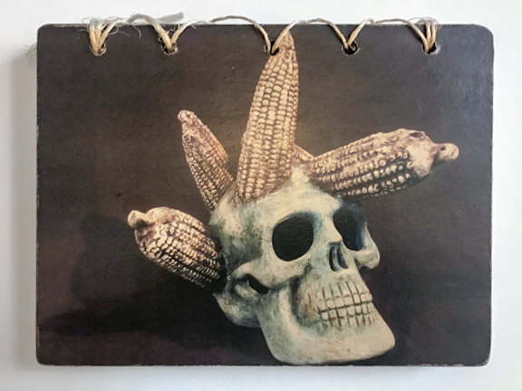 Hand Bound Skull Notepad/Sketchbook