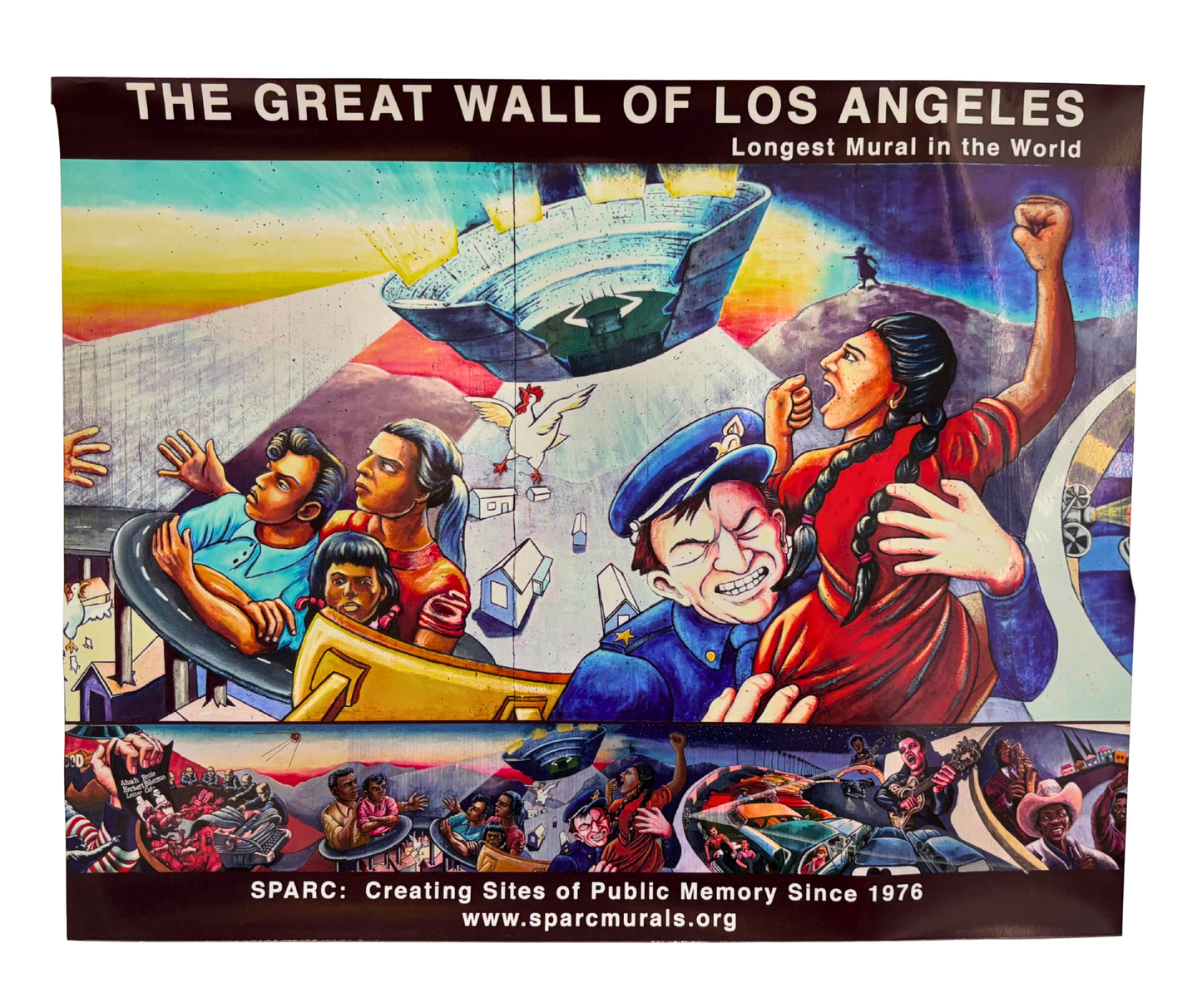 Great Wall of Los Angeles: Chavez Ravine Vintage Poster