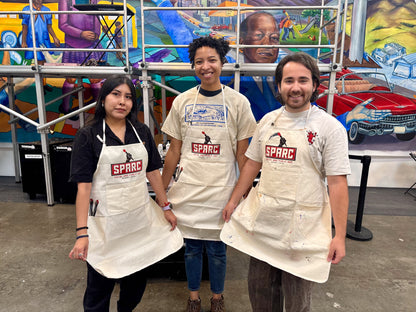 Handprinted SPARC Artist Apron