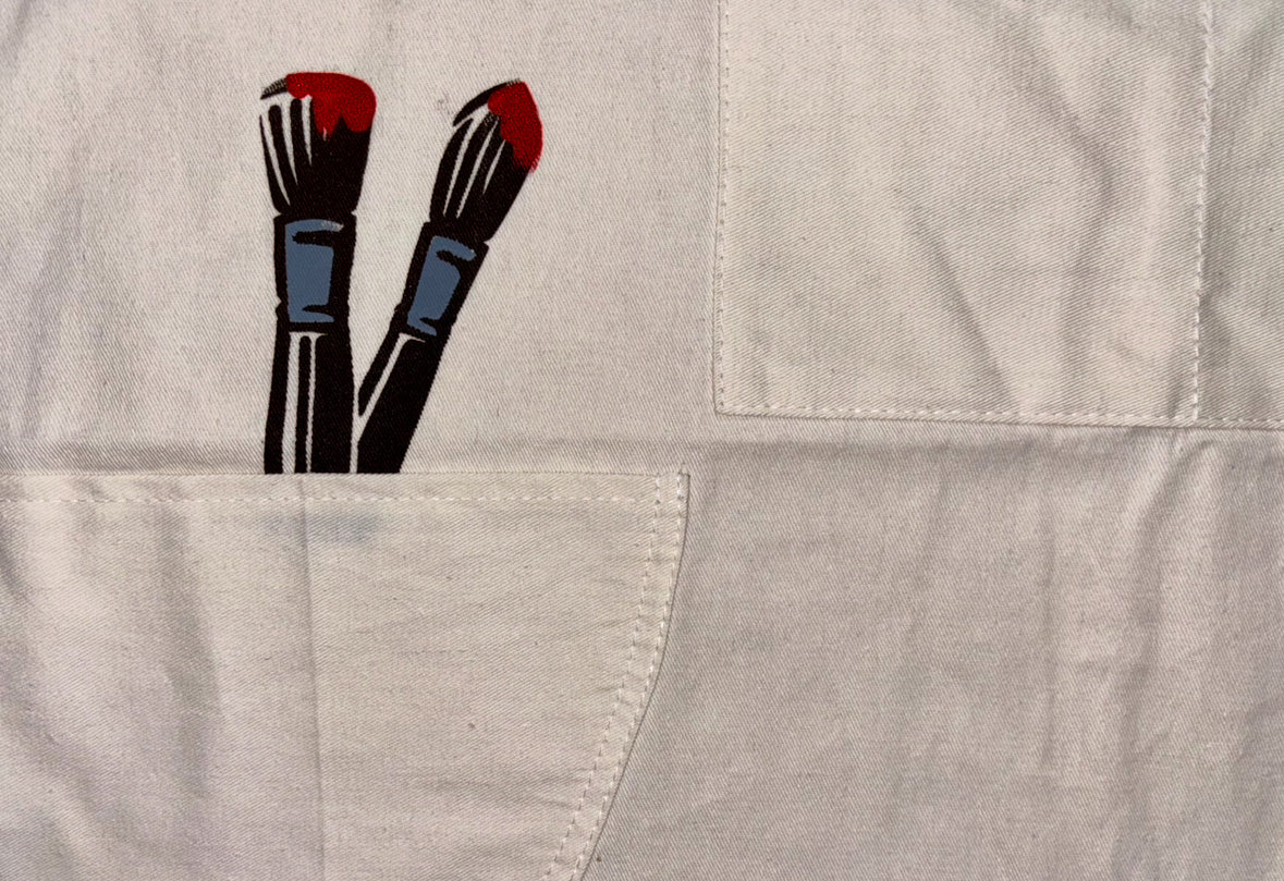 Handprinted SPARC Artist Apron