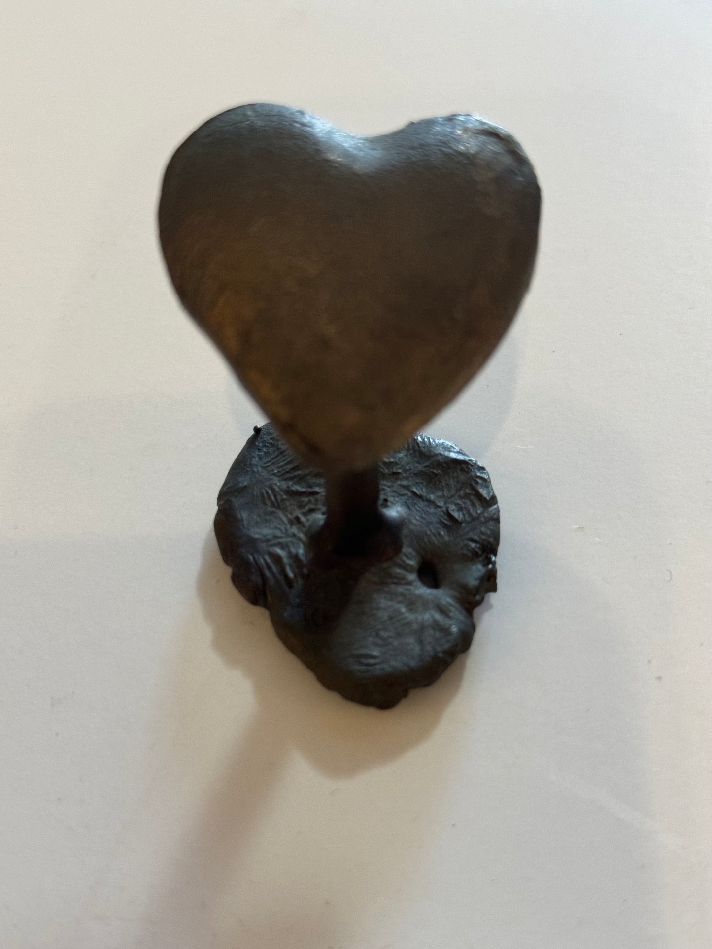 Handmade Metal heart sculpture