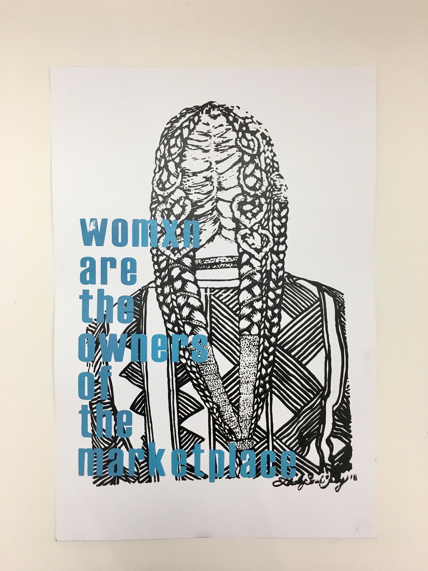 Tanya Melendez "Womxn are the Owners of the Marketplace" Print