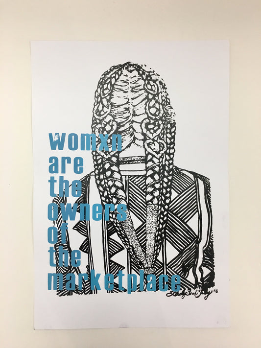 Tanya Melendez "Womxn are the Owners of the Marketplace" Print