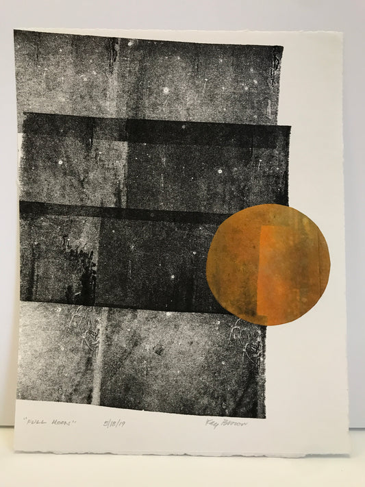 Full Moon, Tissue on Paper - Kay Brown