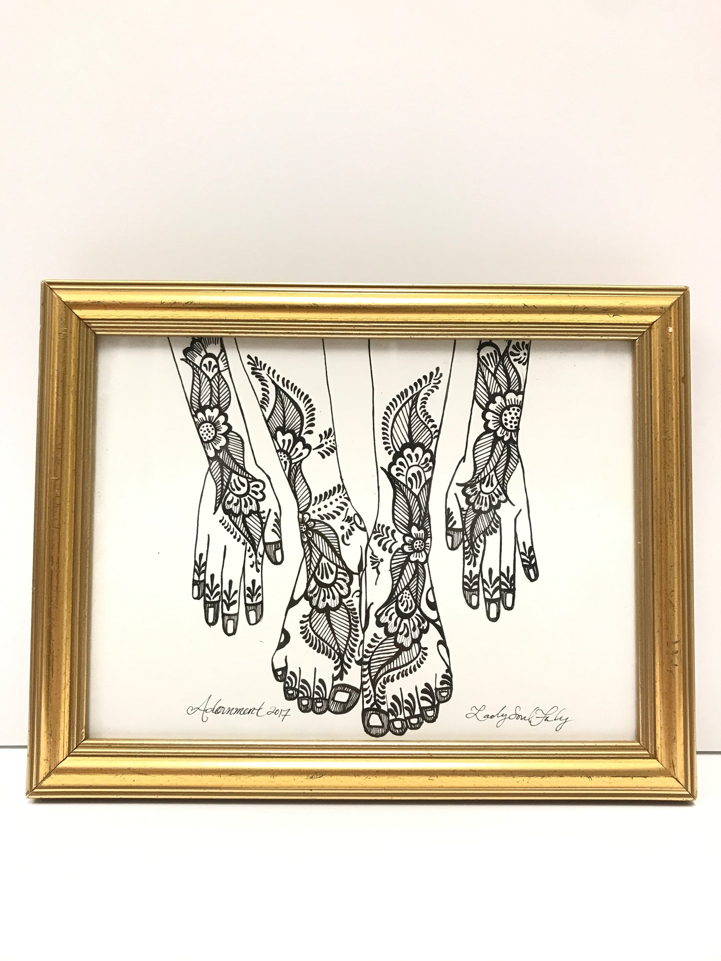 "Adornment: Feet and Hands" Framed Print - Tanya Melendez