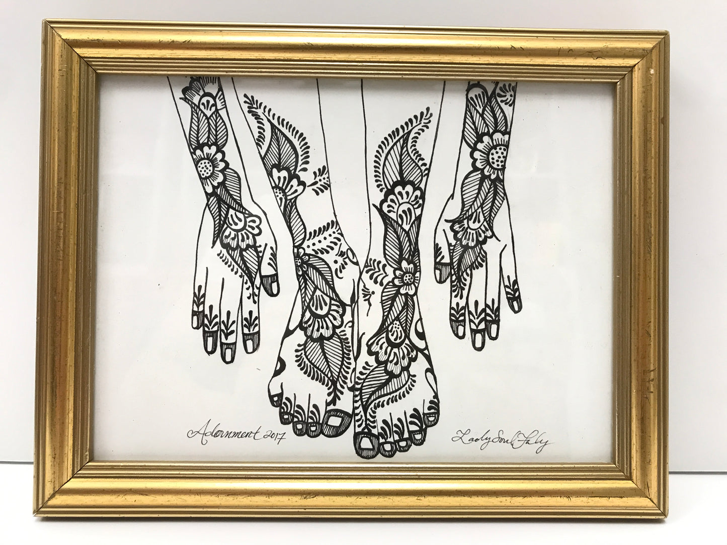 "Adornment: Feet and Hands" Framed Print - Tanya Melendez