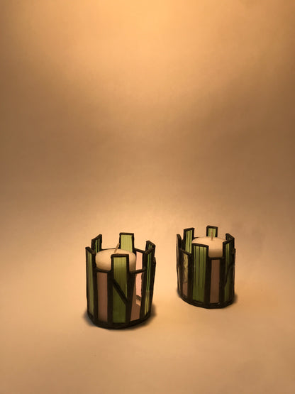 Stained Glass Candle Holder (Set of 2) - Mindy Taylor-Ross