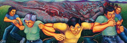 "Non-Violent Resistance," detail from The World Wall: A Vision of the Future Without Fear, 1990 - Judith F. Baca