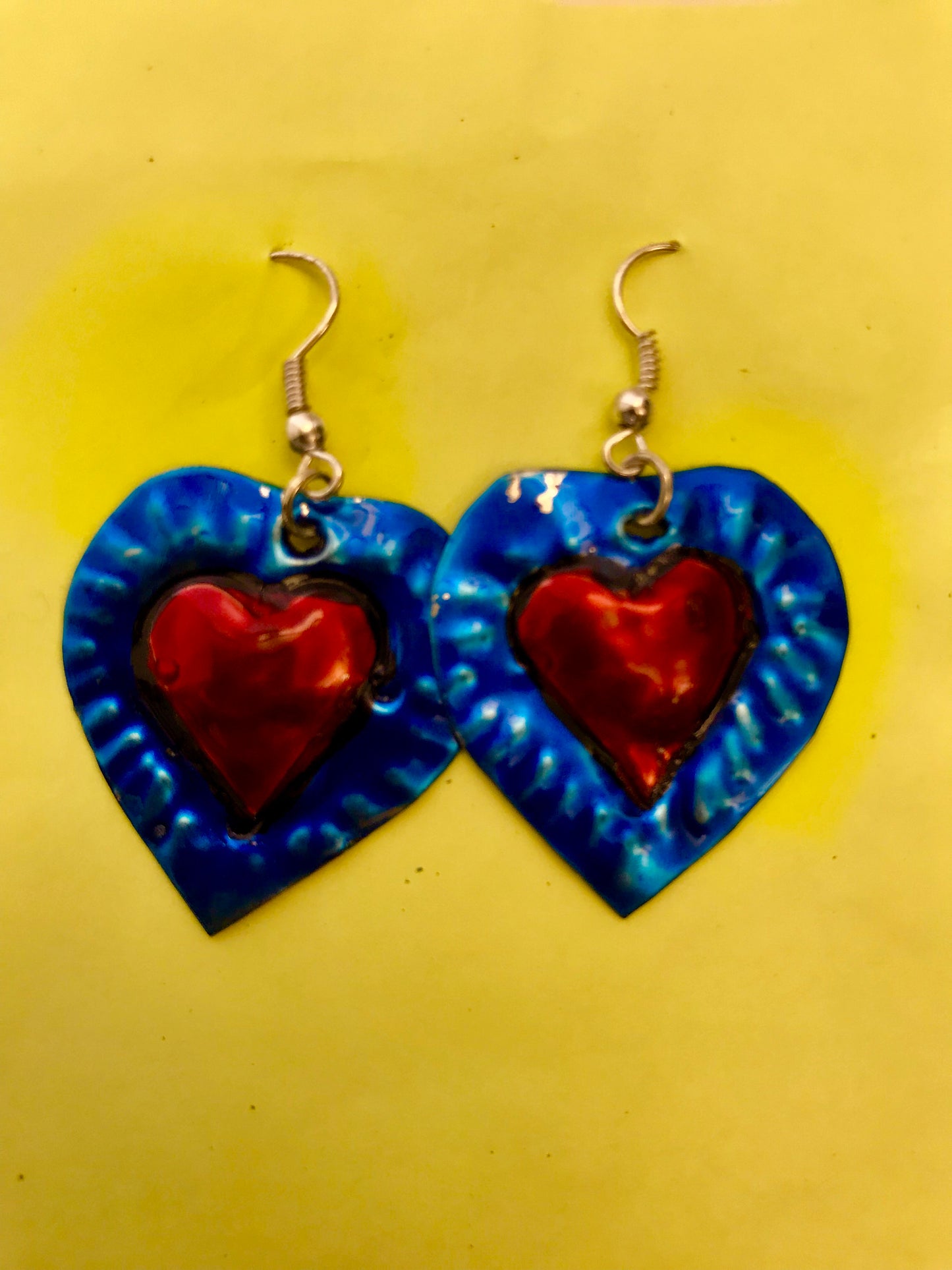 Tin Heart Earrings