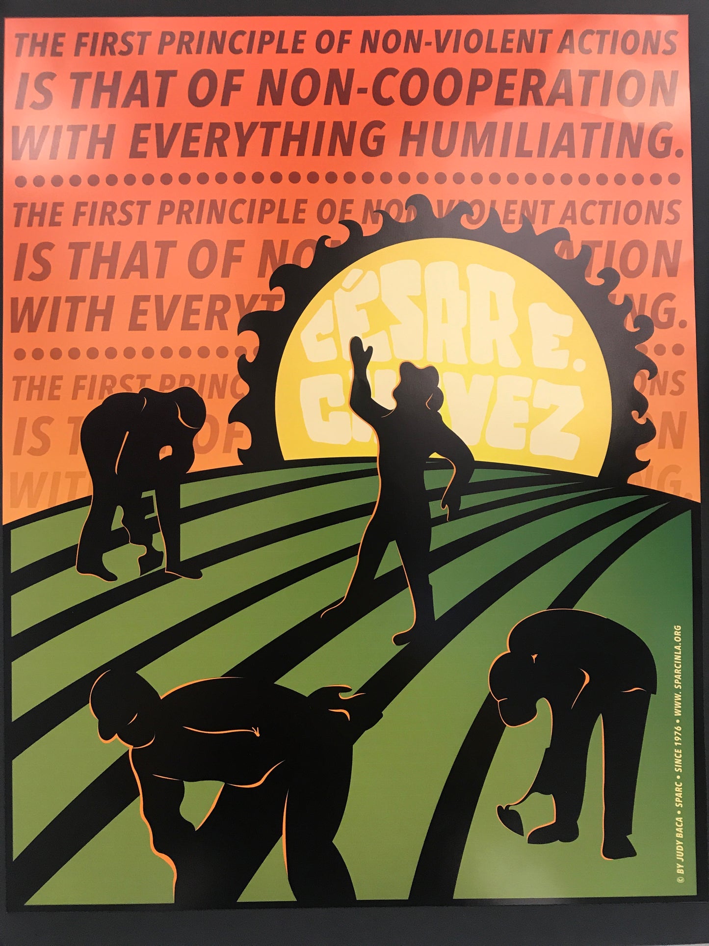 There is No Such Thing as Defeat in Nonviolence Poster -Judy Baca